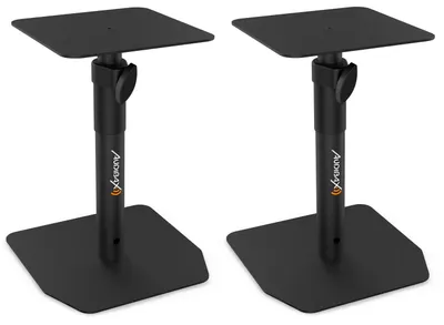 Productafbeelding van Audibax Neo STM-20: Verstelbare tafelstandaarden voor monitor en luidspreker (set van 2)