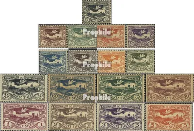 Produktbild von Briefmarken Oberschlesien 1920 Mi 13-29 (kompl.Ausg.) mit Falz Schlesische Hüttenwerke