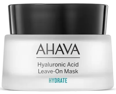 Productafbeelding van AHAVA Hyaluronzuur Leave-On Masker, Hydraterend masker, voor vrouwen, geschikt voor elk huidtype, anti-rimpel, hydraterend, vochtinbrengend, verzachtend, verzorgend, crème, 50 ml