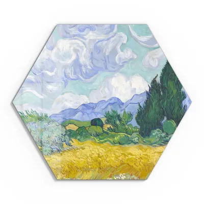 Produktbild von DEQOART Glasbild Echtglas 55x48 cm 'Himmelsflüstern' Wandbild Bild modern Deko