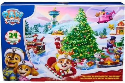 Produktbild von Adventskalender, 24 Überraschungen, Figuren und Zubehör, Paw Patrol, Ab 3 Jahren, 12 Figuren, 8 Mini Fahrzeuge, 4 Zubehörteile