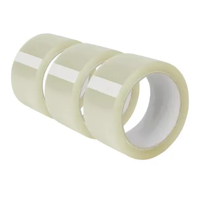 Produktbild von 3 x Packband Paketband Klebeband Universal 66m x 50mm, leise, transparent