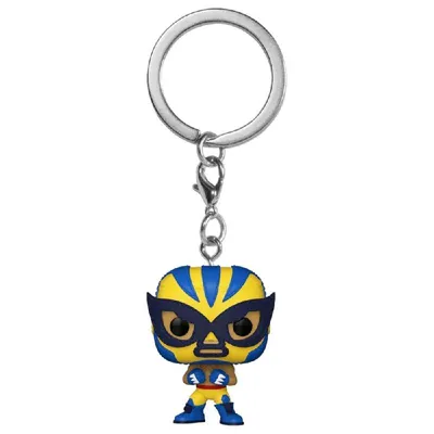 Zdjęcie produktu dla Marvel Lucha Libre - El Animal Industructible Wolverine - Brelok do kluczy Funko Pocket POP!