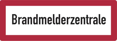 Produktbild von Dreifke® Aufkleber Feuerwehrschild, Brandmelderzentrale - DIN 4066 | 297x105 ...
