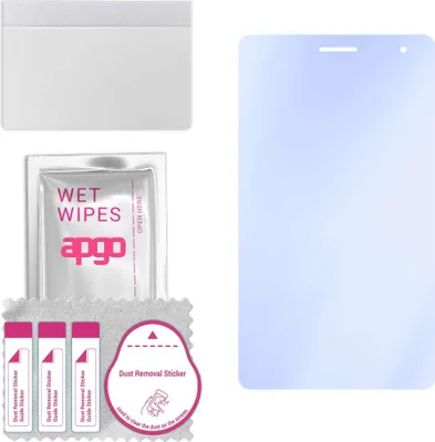 Produktbild von apgo Hybrid Schutzglas, kompatibel mit Huawei MediaPad T1 7.0 Plus, 9H Härte, Flexible Nano Glass PRO, toller Ersatz für Hartglas, kratzfester Displayschutzglas, Displayschutz, Full Glue