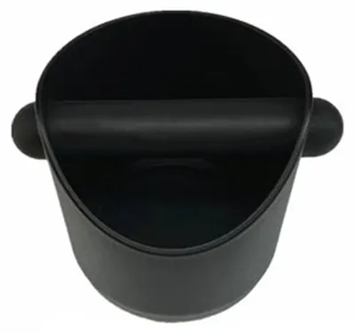 Produktbild von Klopfbox fuer Espresso-Kaffeesatz, Klopfeimer, Espresso-Muelleimer mit stossdaempfender Klopfstange und rutschfester Basis fuer die Kaffeebar im Home Office