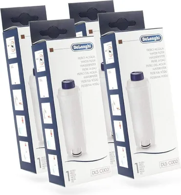 Produktbild von 4x DeLonghi DLS C002 Wasserfilter für ESAM, ECAM, BCO EC Kaffeevollautomaten