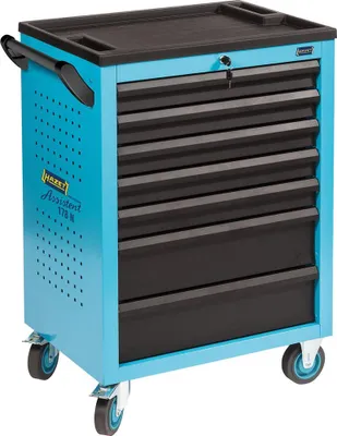 Produktbild von HAZET Assistent 178N-7/147, 7 Regale, Stahl, Schwarz, Blau, 20 kg, 4 Rad/Räder, 498 mm