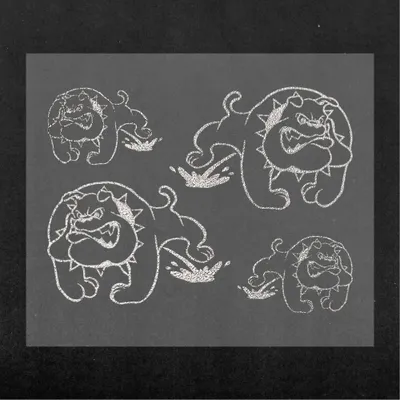 Obrázok produktu pre Nálepka Bulldog Pipi Silver 14 x 16 cm