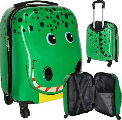 Produktbild von Kinderreisekoffer auf Rädern Krokodil