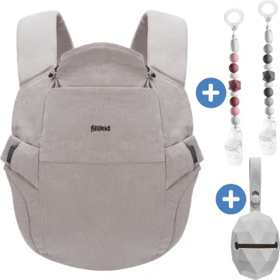 Produktbild von Fillikid Babytrage Natural ab 3,5 -20 kg für Bauch-,
