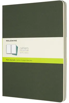 Obrázok produktu pre Moleskine Cahier Journal, Jednofarebné, Zelená, Matný, papierový obal, Dospelý
