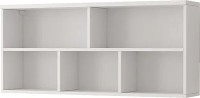 Produktbild von Set Schrank Schreibtisch Wandregal TOBBY 01 Weiß/Weiß