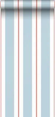 Immagine prodotto di Sanders & Sanders carta da parati strisce blu e terracotta 50 x 900 cm