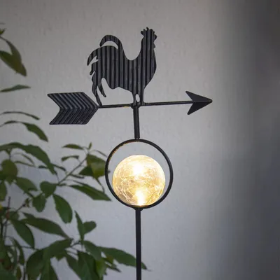 Produktbild von Star Trading Windy, Außen-Bodenbeleuchtung, Schwarz, IP44, Garten, Dämmerungssensor, 1 Glühbirne(n)