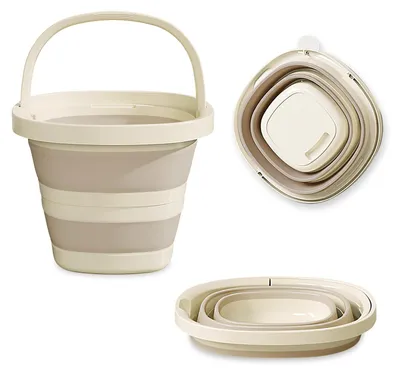 Image de Omgoods - Seau pliable de 10 litres - Gain de place et durable