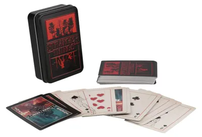Produktbild von Paladone Stranger Things 5 Spielkarten Aus Metall Mehrfarbig  Kinder Mehrfarbig One Size