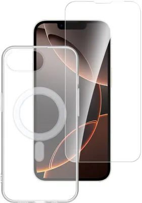 Produktbild von 4smarts Premium 360° Protection Set - Hintere Abdeckung für Mobiltelefon - MagSafe-Kompatibilität - Thermoplastisches Polyurethan (TPU)