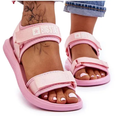 Produktbild von Damen Big Star Sport Sandalen LL274729 Rosa 37