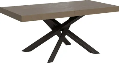 Immagine prodotto di Tavolo allungabile 200/304x90 cm Volantis tortora gambe antracite