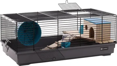 Produktbild von Flamingo Hamsterkäfig Jang schwarz/grau