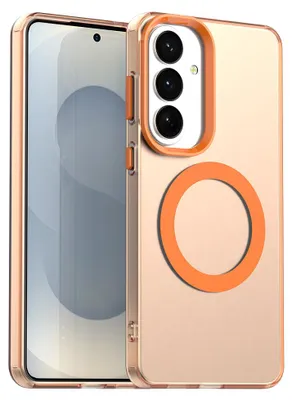 Produktbild von Magnetisch Hülle für Samsung Galaxy S26+, Schlank Durchscheinend Matt Stoßfest Handyhülle Orange