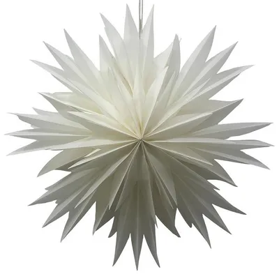 Only Natural – Papier-Lampenschirm – Weiß – 40 cm – Ansicht 1