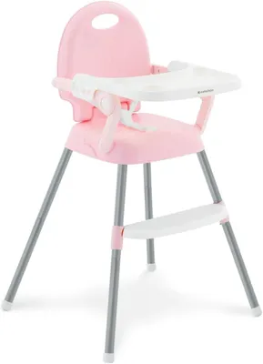 Immagine prodotto di Seggiolino per bambini - Sedia pieghevole - Sicura per mangiare - Design 3-in-1 - Adatta fino a 36 mesi - Rosa