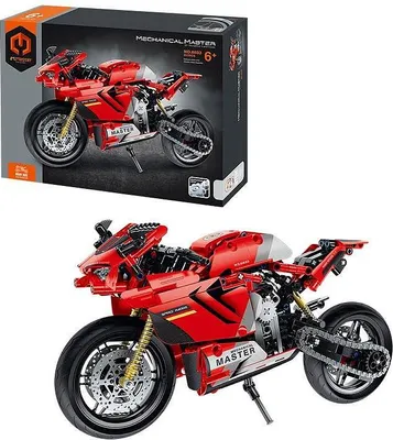 Image de MECHANICAL MASTER - Stavebnice Silniční motorka červená 557 ks