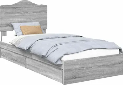 Immagine prodotto di Letto con Contenitore con cassetto Grigio Sonoma 70 x 190 cm
