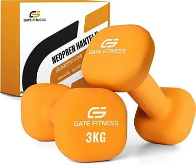 Immagine prodotto di Famanu Manubri da 2x3 kg - ideali per il fitness e l'allenamento a casa