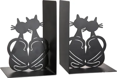 Produktbild von Gilde Metall B uchstützen 2-Set "Love Cat VE 3 69202