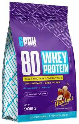 Produktbild von 6Pak Nutrition 80 Whey Protein- 908 g Hazelnut