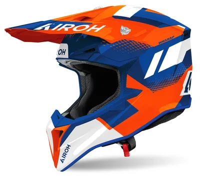 Obrázok produktu pre Motokrosová prilba Airoh Wraaap Vision, biela/modrá/oranžová, S (55/56)