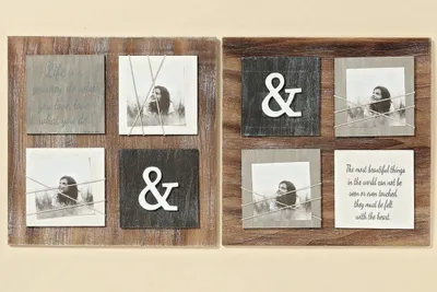 Produktbild von Fotohalter Memohalter Lavina Vintage Fotorahmen Spruchschild Bild Wanddeko