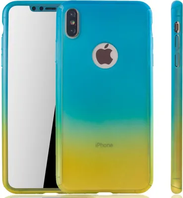 Zdjęcie produktu dla Etui na telefon komórkowy Apple iPhone XS Max Full Case Cover Screen Protector 360 Yellow