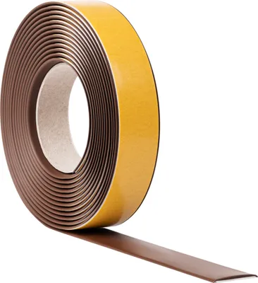 Zdjęcie produktu dla QUEST Listwa progowa 35 mm, 5m, samoprzylepna taśma dylatacyjna PCV, brąz