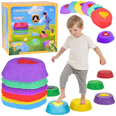 Obrázok produktu pre Woopie balančné kamene žiariace tréning zmyslovej rovnováhy 6 ks