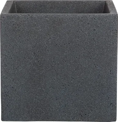 Image de C-Cube Planteur Stony Black 40 cm Hauteur 33 cm - Scheurich