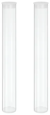 Aufbewahrungsröhren, 2er-Set, 40x300 mm, Polycarbonat, klar