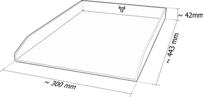 Produktbild von Edelstahl Plancha Grillplatte passend für Weber Spirit 300er Serie, Größe:300er Serie Bulle