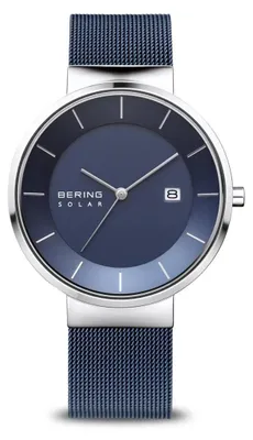 Produktbild von Bering Herren Armbanduhr Solar 39 mm 5 ATM Solar Slim Design Armband Milanaise 14639-307