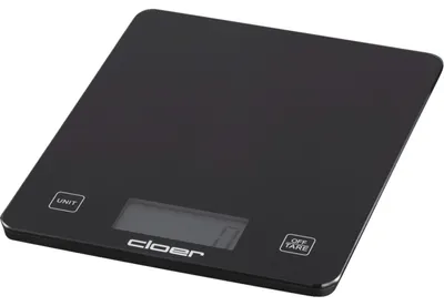 Obrázok produktu pre Cloer 6870, Elektronická kuchynská váha, 10 kg, 5 g, Čierna, Sklo, Na pracovnú dosku