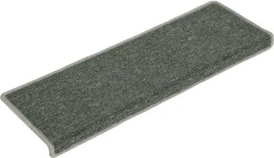 Obrázok produktu pre Schodové rohože 15 ks 65x21x4 cm tmavozelené s obdĺžnikovým okrajom