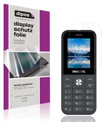 Immagine prodotto di 4x Pellicola Protettiva per Philips E2102 Protezione Schermo Claro Display dipos