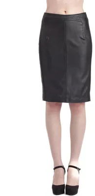 Produktbild von Schwarzer Bleistiftrock aus Leder von Chyston Amandine für Damen XS