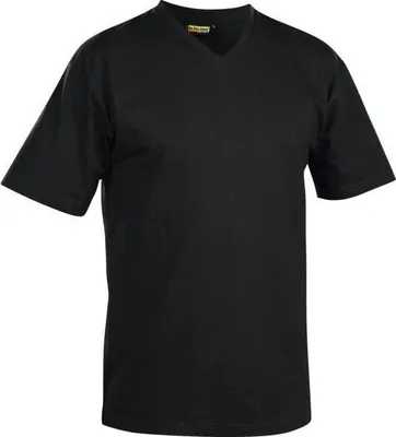 Produktbild von V-Ausschnitt T-Shirt Schwarz T XXL