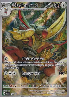 Produktbild von Pokémon TCG – Gladimperio – SVP 130 Promo – Art Rare – Deutsch | Promo-Karte aus Shrouded Fable | Karmesin & Purpur