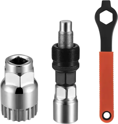 Produktbild von Fahrradkurbelabzieher und Tretlagerwerkzeug, 16 mm Schlüssel, Kohlenstoffstahl, für Fahrradwartung