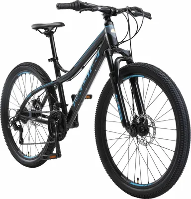 Produktbild von BIKESTAR Hardtail Aluminium Mountainbike 26 Zoll, 21 Gang Shimano Schaltung mit Scheibenbremse | 16 Zoll Rahmen MTB Erwachsenen- und Jugendfahrrad | Schwarz & Blau